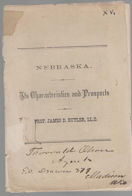 Image for Nebraska Its Characteristics and Prospects