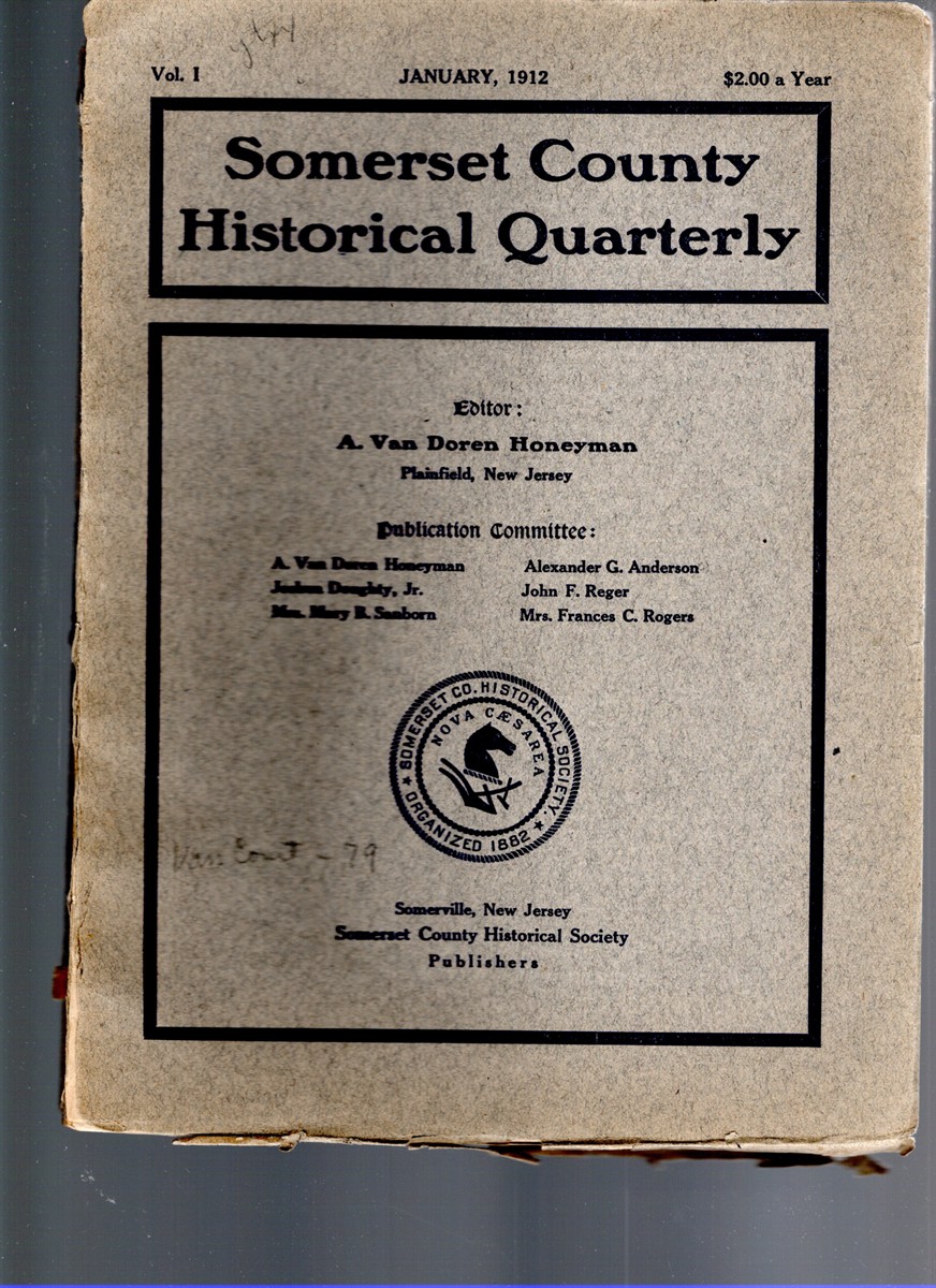 Somerset County Historical Quarterly Vol. I January 1912