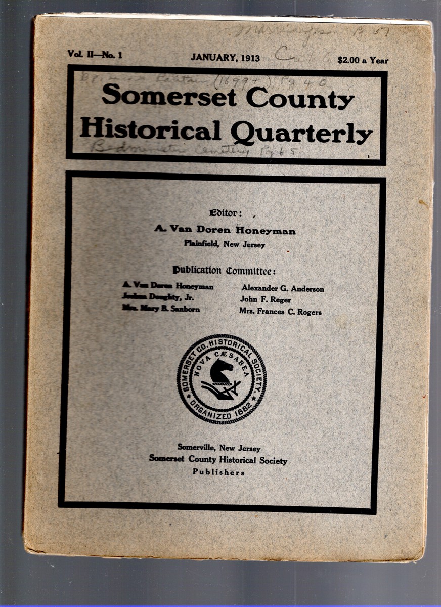 Somerset County Historical Quarterly Vol. II No. 1 January 1913