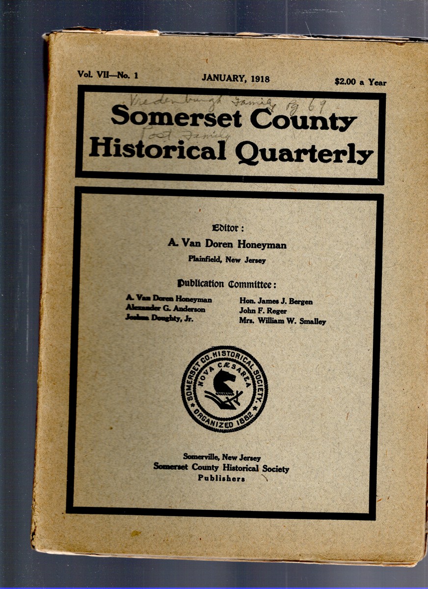 Somerset County Historical Quarterly Vol. VII No. 1 January 1918