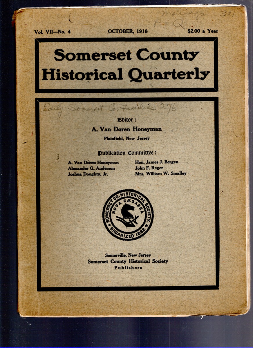 Somerset County Historical Quarterly Vol. VII No. 4 October 1918