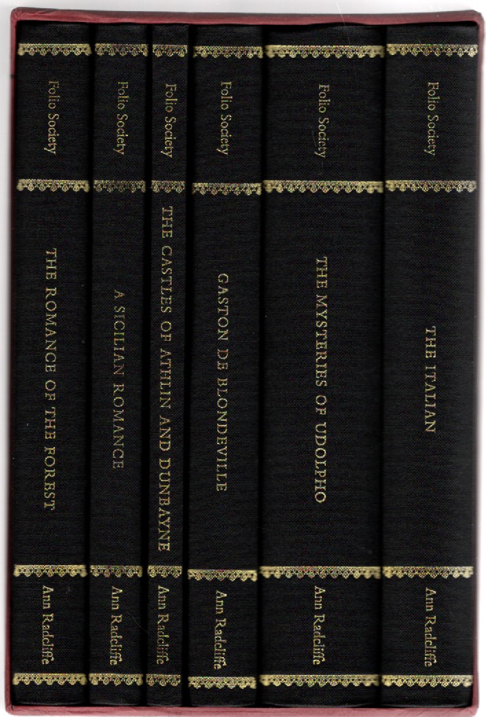 The Complete Novels of Mrs. Ann Radcliffe; The Italian, The Mystery of  Udolpho, Goston de Blondeville, The Castles of Athlin and Dunbayne, A  Sicilian Romance, The Romance of the Forest