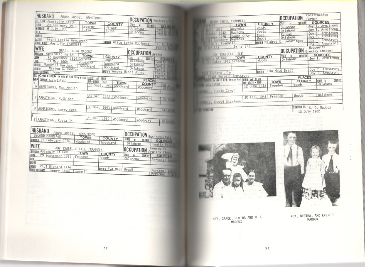 Roy Tree Who in the World is That? The Family Trees of Roy Clark Maddux and ...