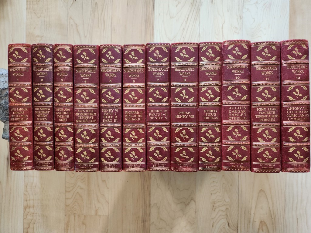 The Works of William Shakespeare Whitehall Edition Volumes I-XII (twelve volumes)