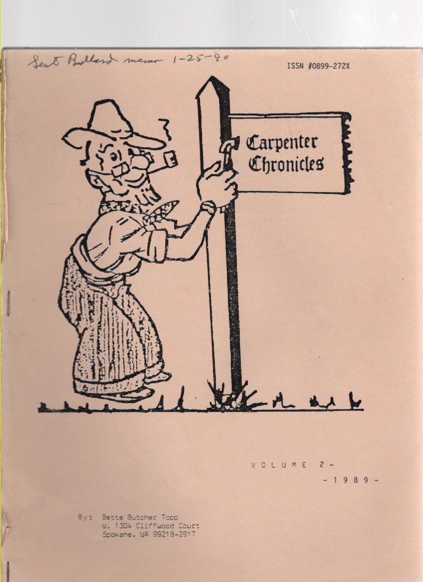Carpenter Chronicles Volume 2 1989