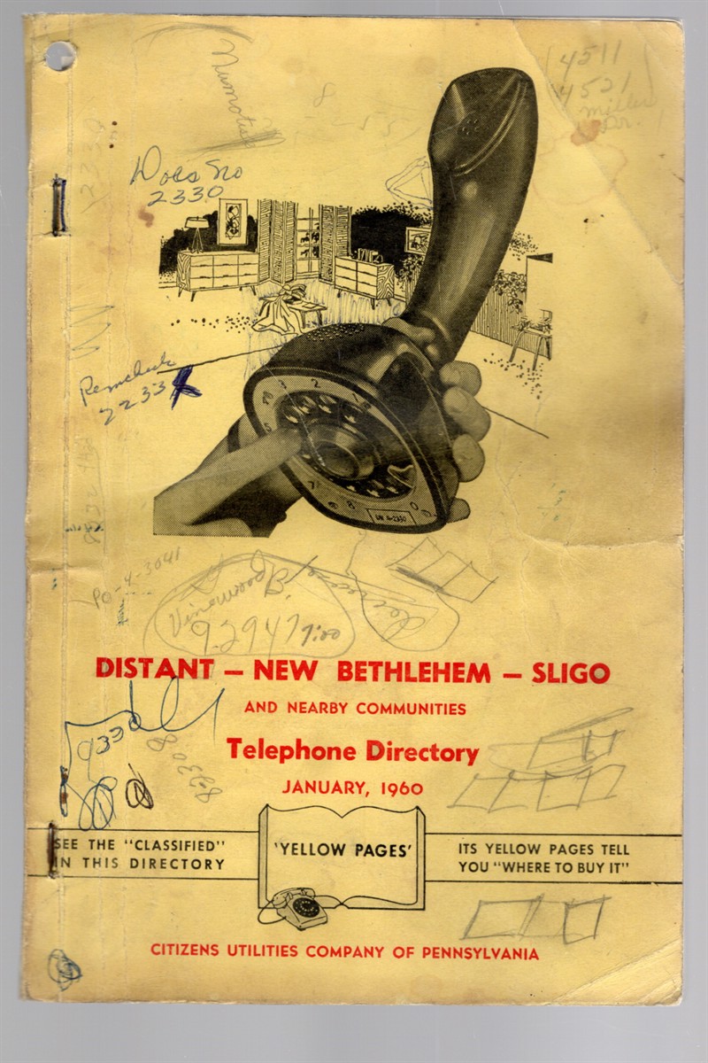 Distant - New Bethlehem - Sligo and Nearby Communities Telephone Directory January 1960