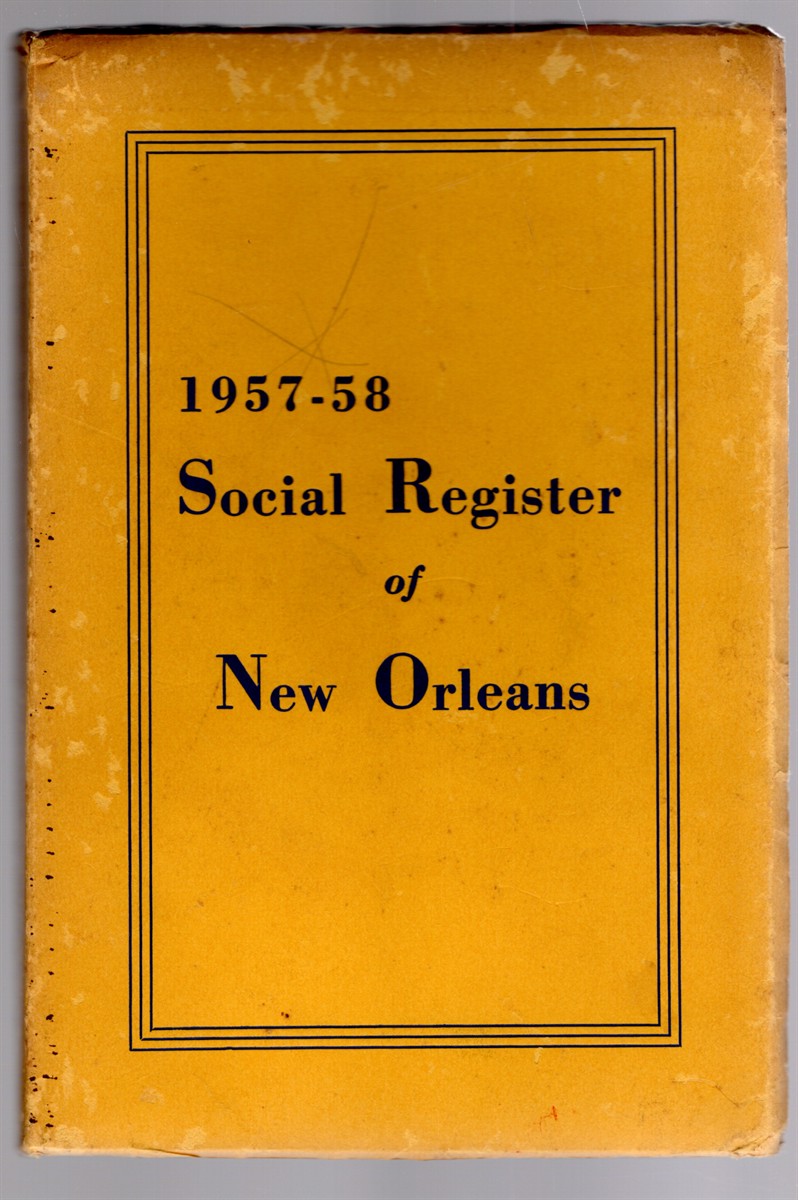1957-58 Social Register of New Orleans