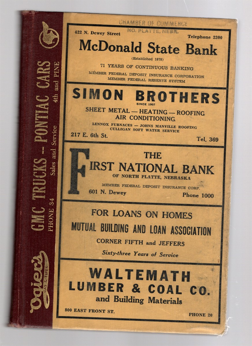 Polk's North Platte (Lincoln County, Nebr.) City Directory 1950 Including Lincoln County Taxpayers