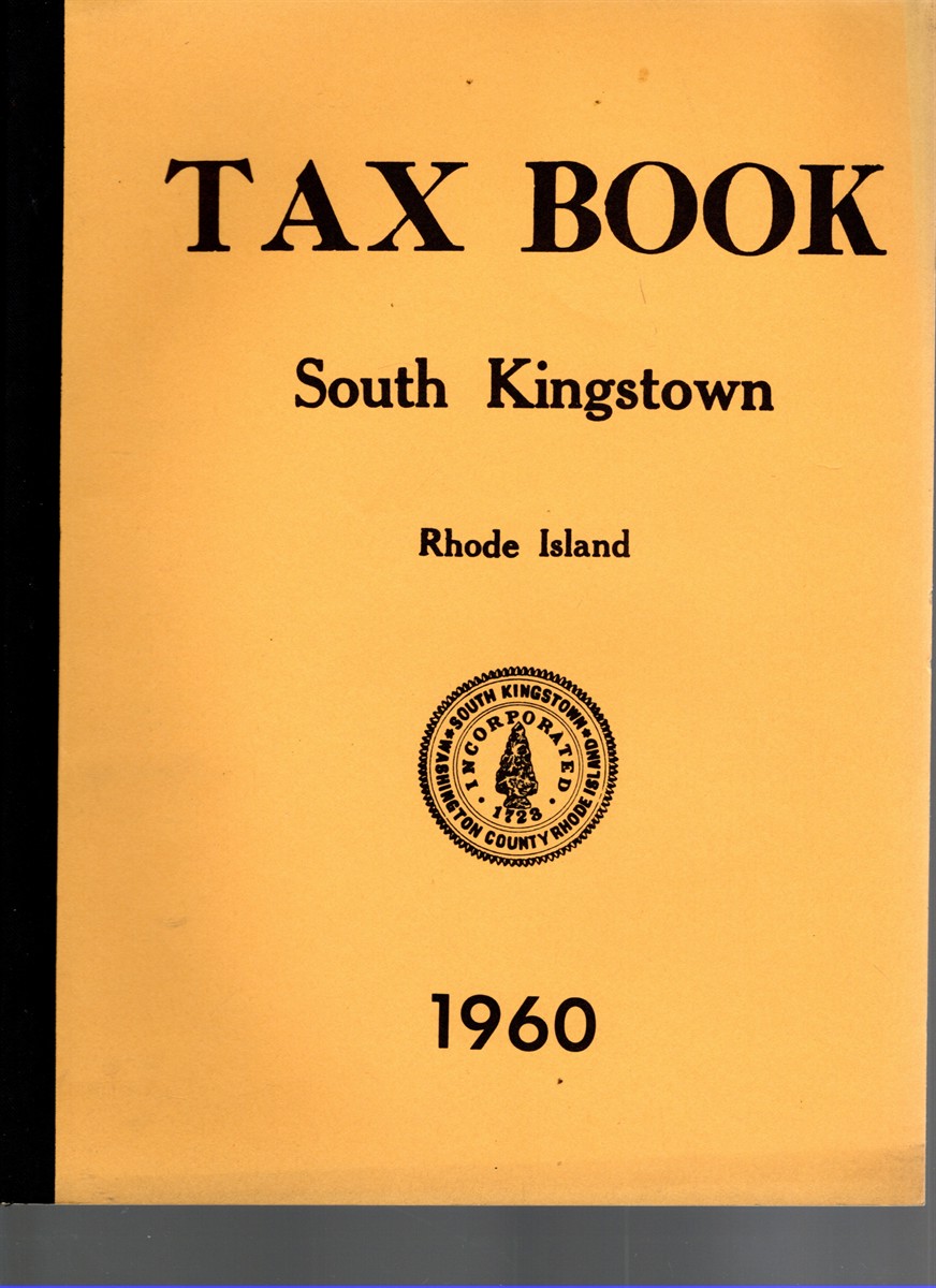 Image for Tax Book South Kingstown Rhode Island 1960 Tax Book South Kingstown Rhode Island 1960