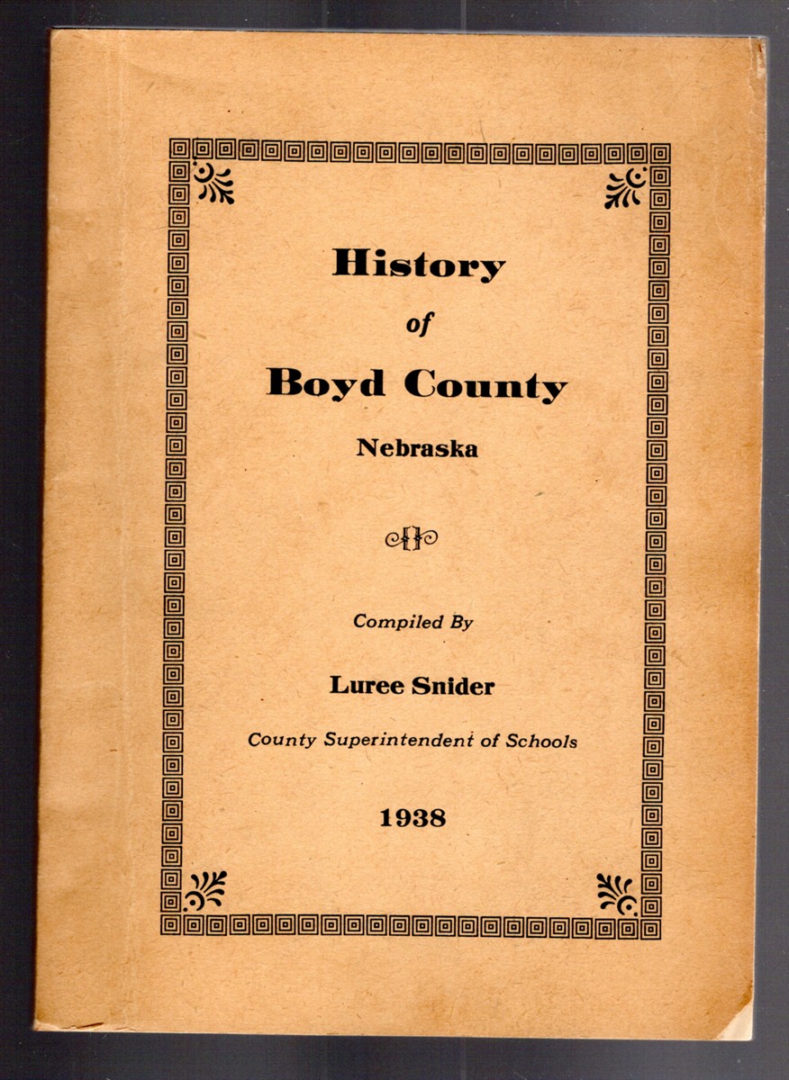 History of Boyd County Nebraska