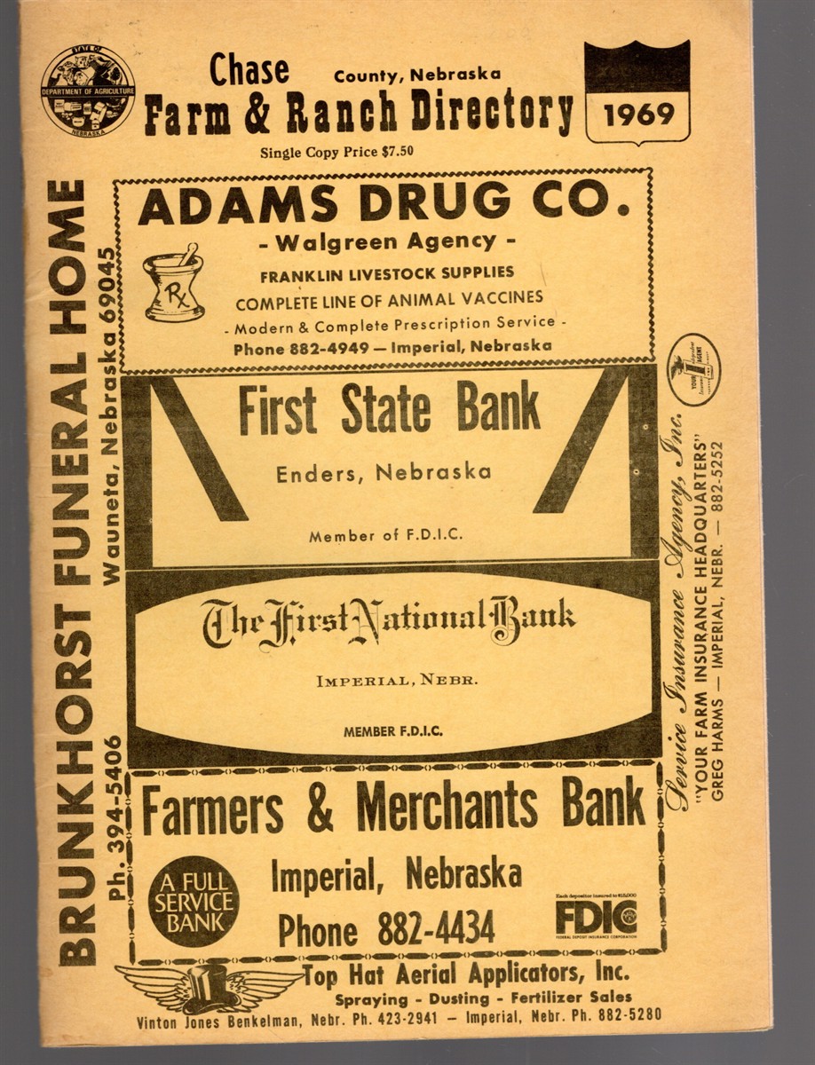 Image for Chase County, Nebraska Farm & Ranch Directory 1969 Chase County, Nebraska Farm & Ranch Directory 1969