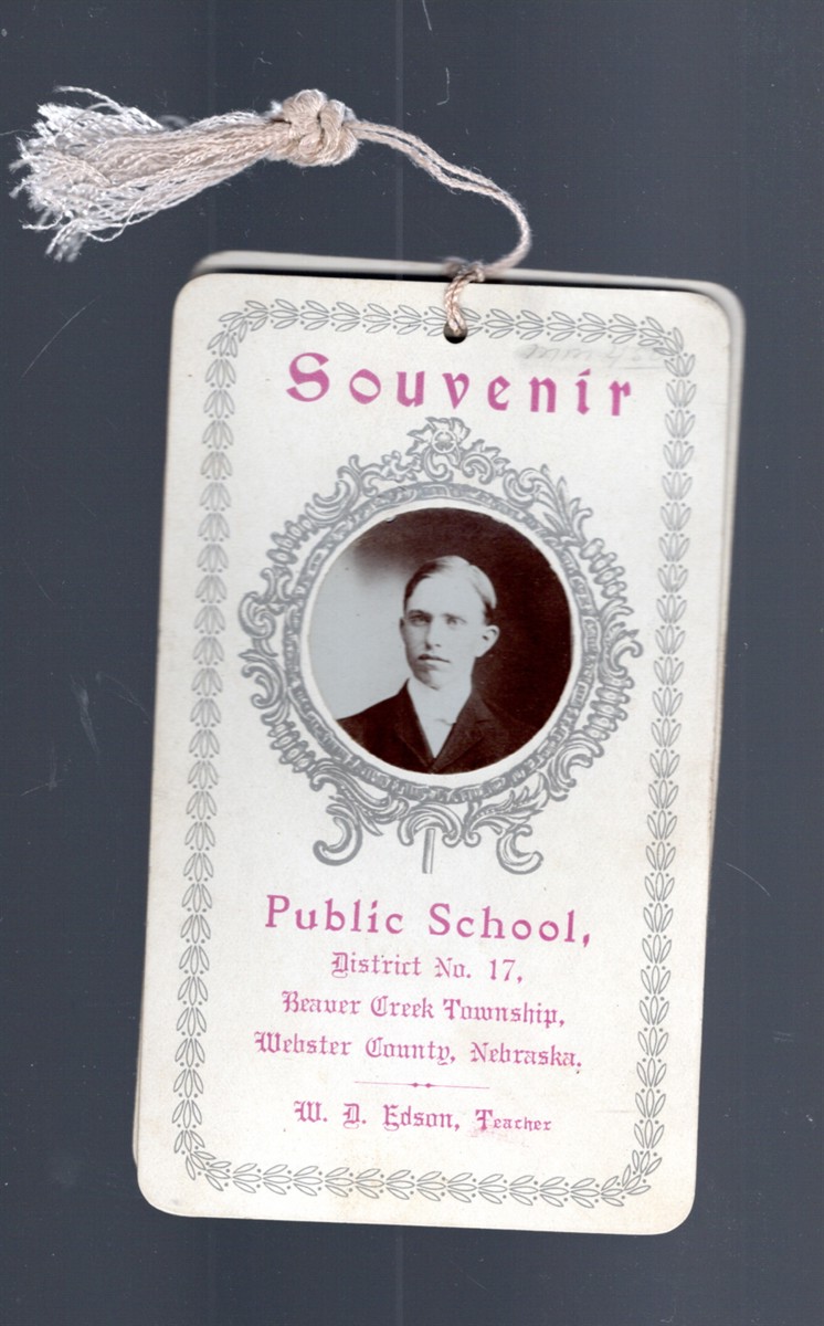 Souvenir Public School, District No. 17 Beaver Creek Township, Webster County, Nebraska