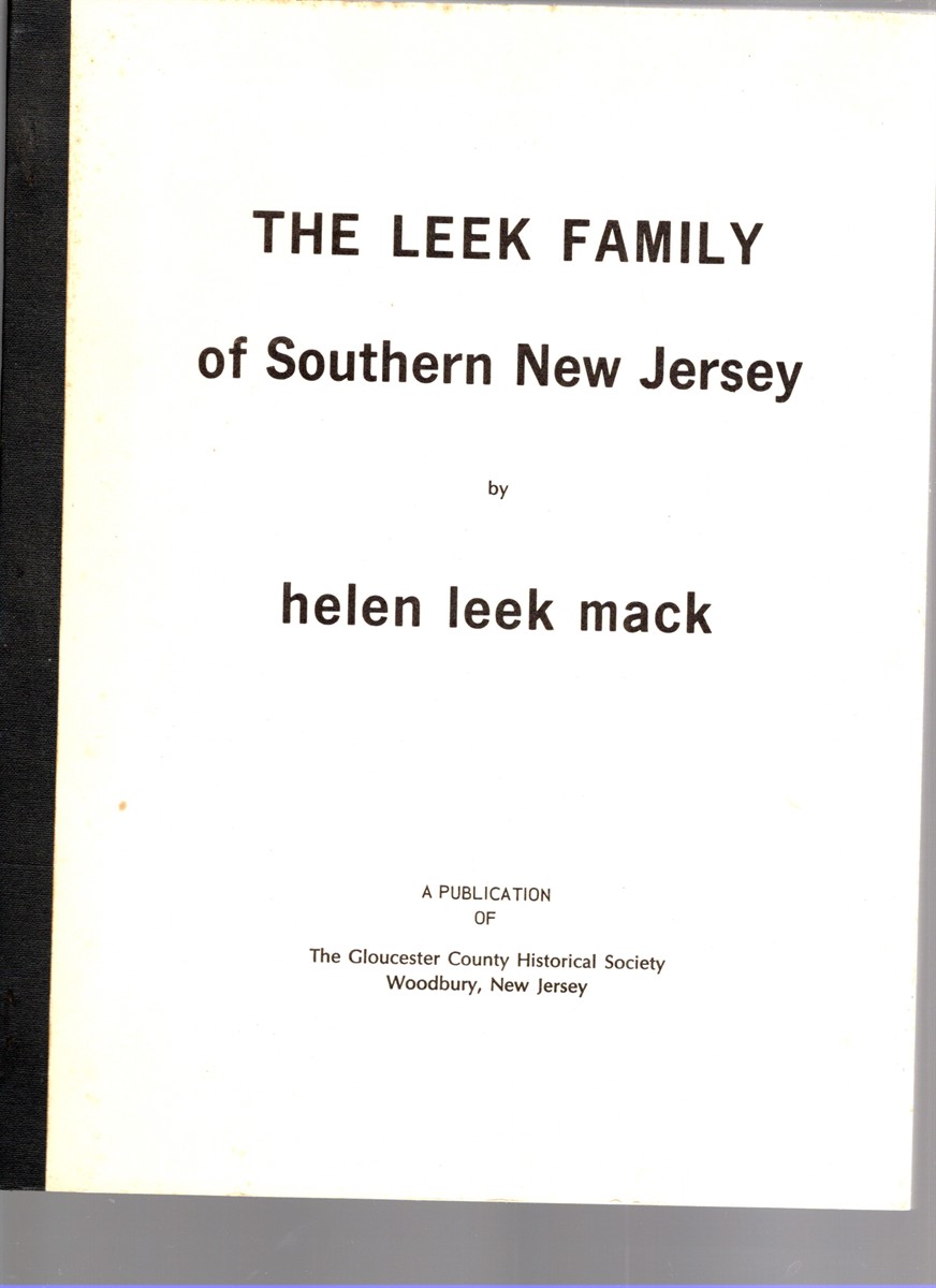 Image for The Leek Family of Southern New Jersey The Leek Family of Southern New Jersey