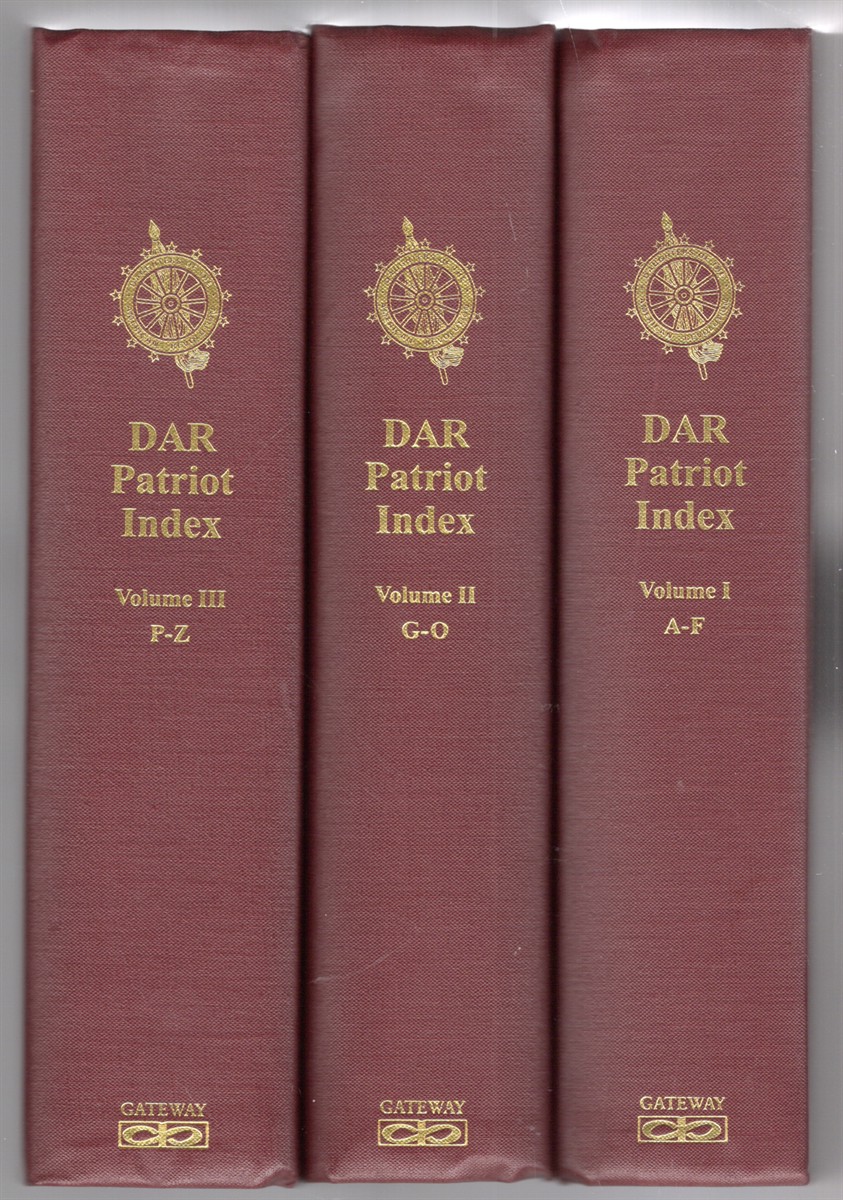 Image for DAR Patriot Index Volume I-Volume III National Society of the American Revolution Millennium Administration (three volumes) DAR Patriot Index Volume I-Volume III National Society of the American Revolution Millennium Administration (three volumes)