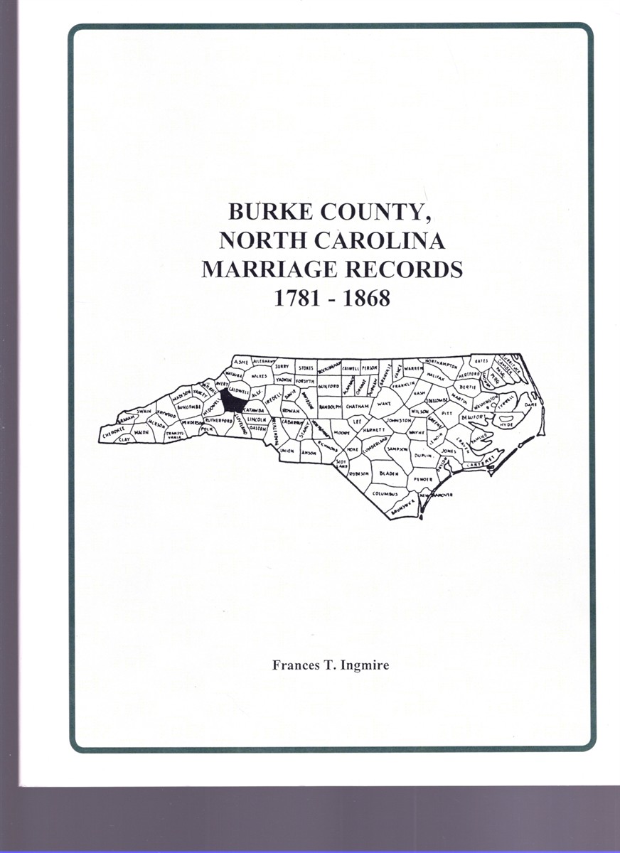 Image for Burke County, North Carolina Marriage Records Burke County, North Carolina Marriage Records