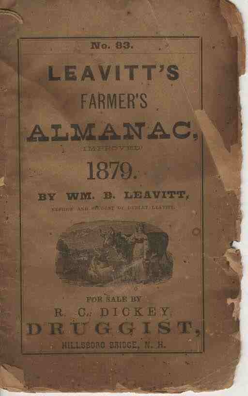 LEAVITT, WILLIAM B - Leavitt's Farmer's Almanack, No. 83, 1879