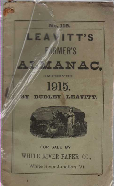 LEAVITT, DUDLEY - Leavitt's Farmer's Almanac, 1915 No. 119