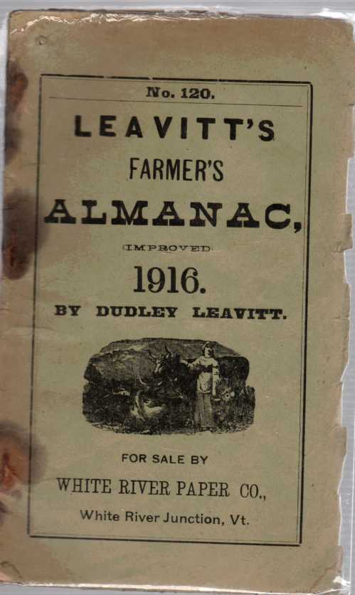 LEAVITT, DUDLEY - Leavitt's Farmer's Almanac, 1916 No. 120