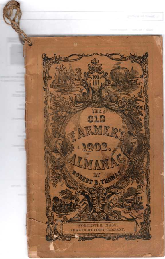 THOMAS, ROBERT B. - The Old Farmer's Almanac, 1903, No. 111