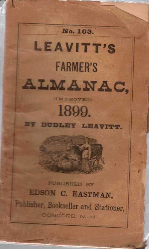 Image for Leavitt's Farmer's Almanac, 1899  No. 103