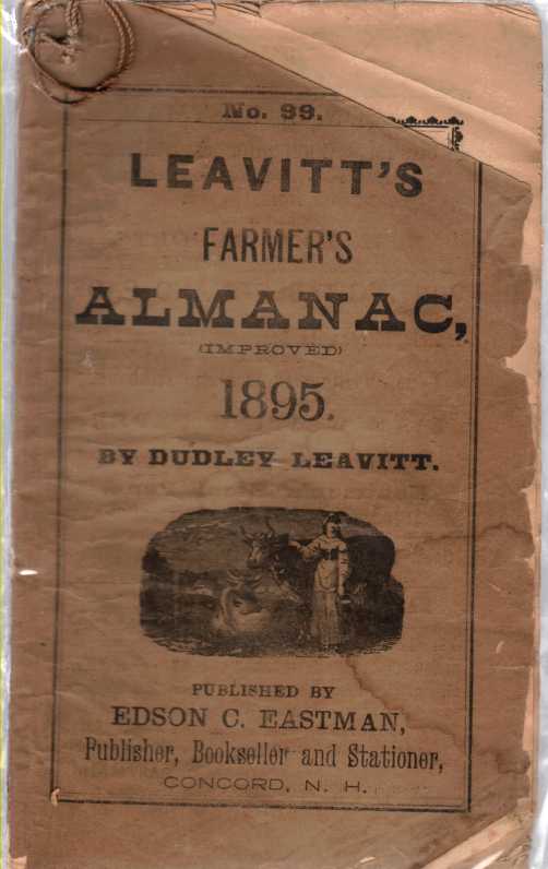 LEAVITT, DUDLEY - Leavitt's Farmer's Almanac, 1895 No. 99