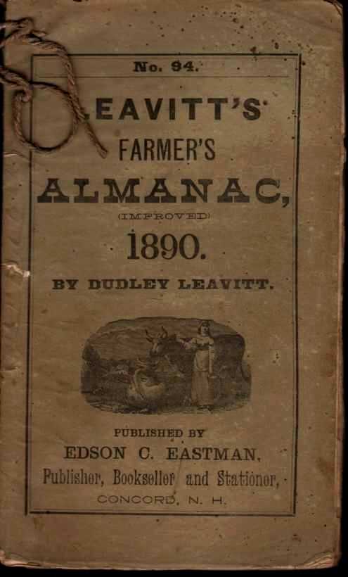 Image for Leavitt's Farmer's Almanac, 1890, No. 94