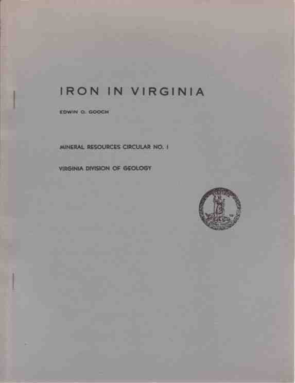 GOOCH, EDWIN OCTAVIUS - Iron in Virginia