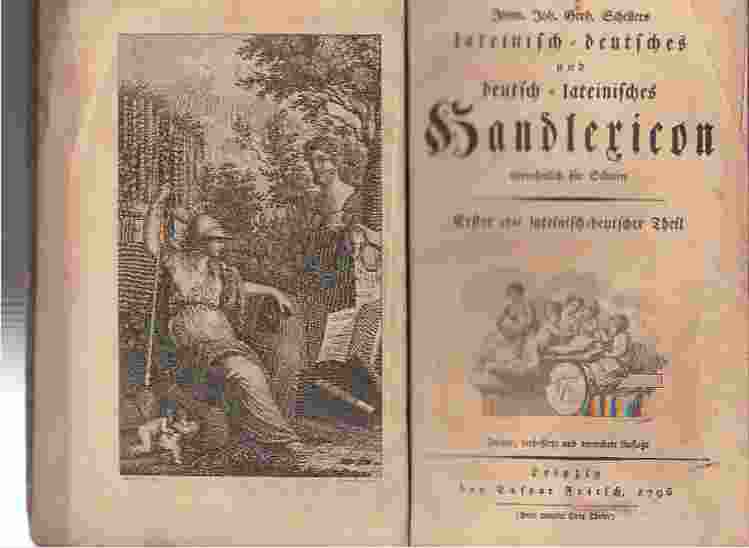 Image for Latin to German Dictionary and German to Latin, 1706 Especially for Schools