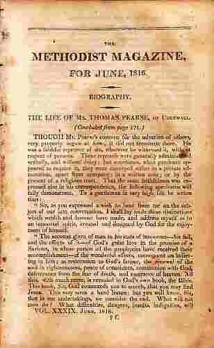 NO AUTHOR LISTED - The Methodist Magazine for June, 1816