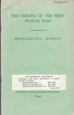 E, SCHMITT B - The Origins of the First World War