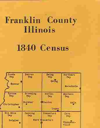 RADEMACHER, FRANK AND CARROL - 1840 United States Census of Franklin County, Illinois
