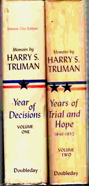 Image for Memoirs By Harry S. Truman 2 Volume Set , Signed