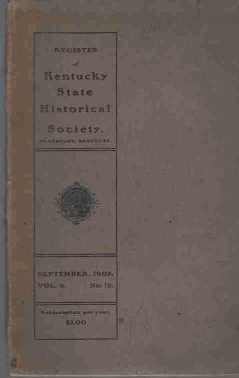 Image for The Register of the Kentucky Historical Society Vol. 45 No. 152 July 1947
