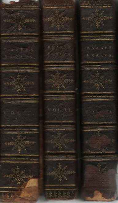 DRAKE, NATHAN - Essays, Biographical, Critical and Historical, Illustrative of the Tatler, Spectator, and Guardian. In Three Volumes