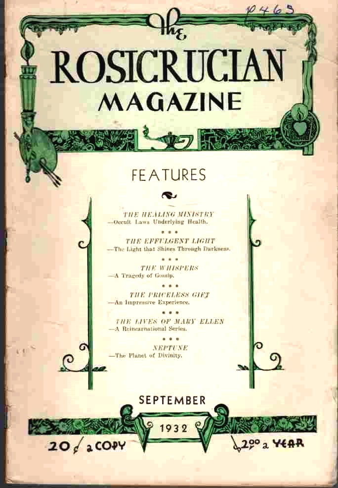 Image for The Rosicrucian Magazine September, 1932, Vol 24, No. 9 Rays from the Rose Cross