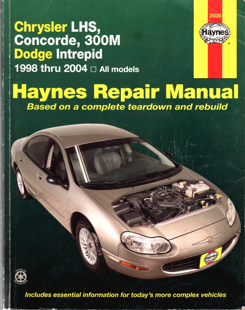 Image for Chrysler Lhs, Concorde, 300M & Dodge Intrepid, 1998-2004, Repair Manual