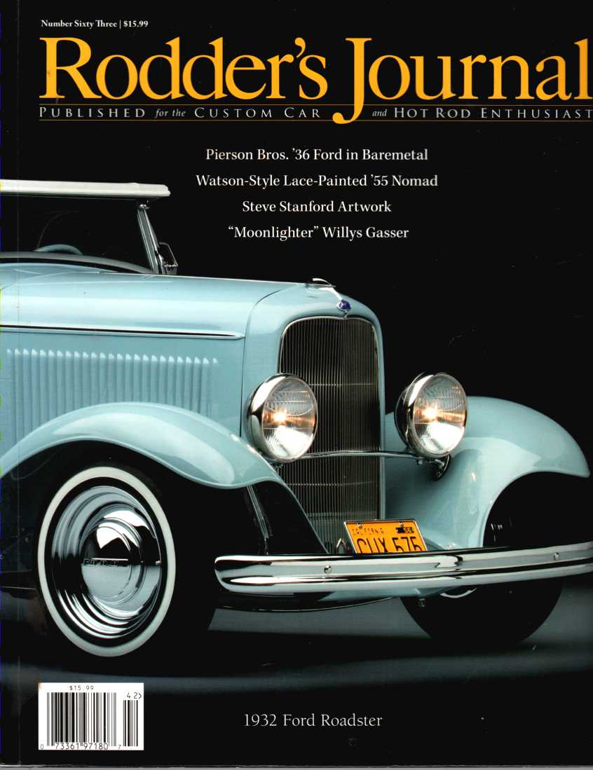 Image for Rodder's Journal Issue 63   Published for the Custom car and Hot Rod Enthusiast