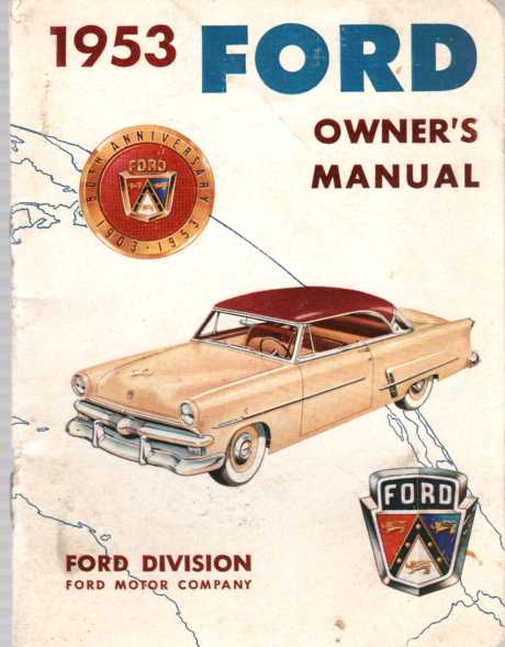 Image for 1953 Ford Car Owner's Manual