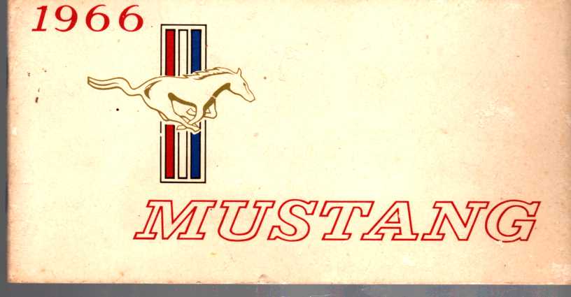 Image for 1966 Ford Mustang Owner's Manual (Spanish Edition)