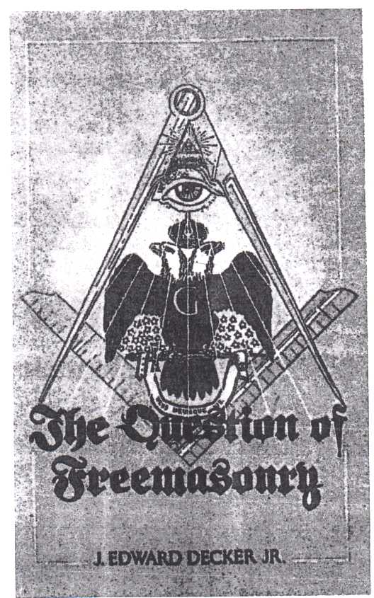 Image for The Question of Freemasonry (Photocopy)