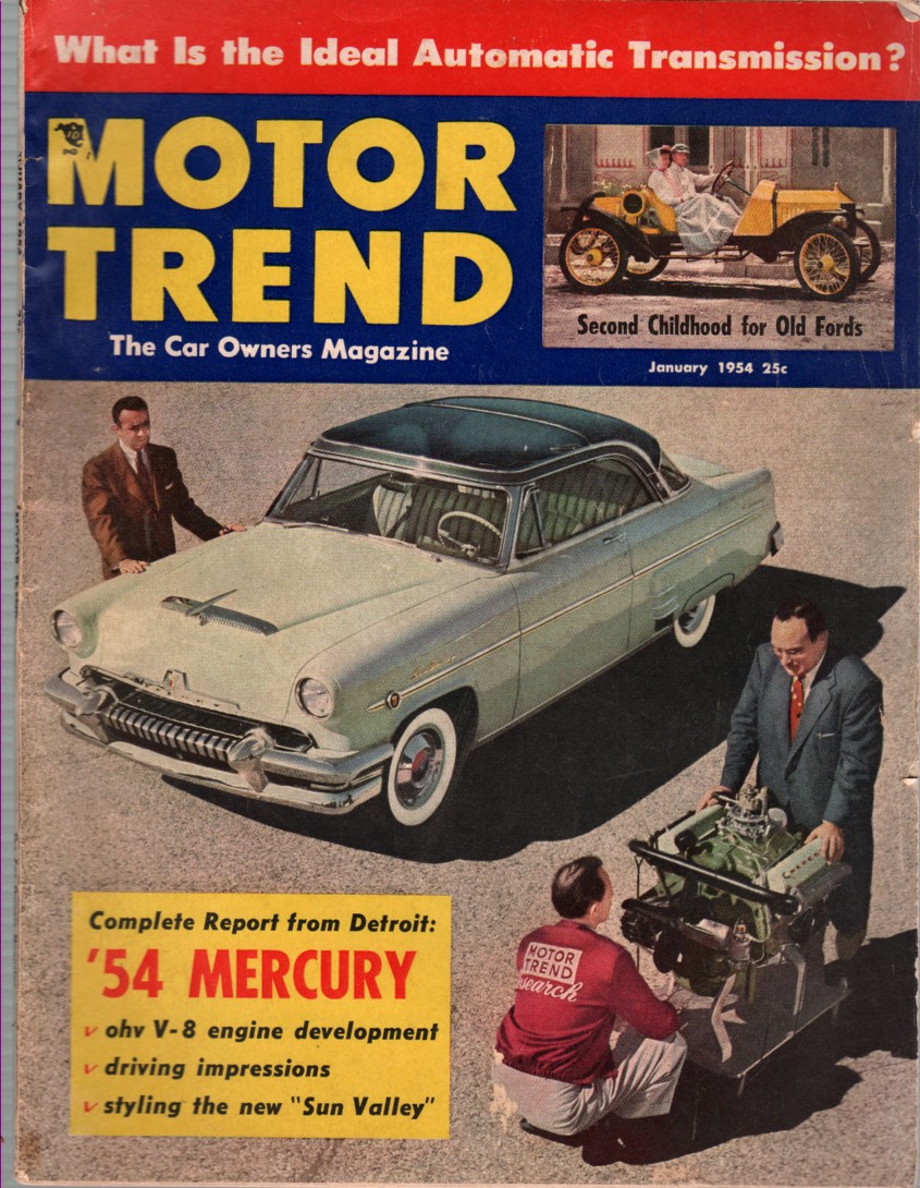 TREND, MOTOR - 1954 54 January Motor Trend Magazine