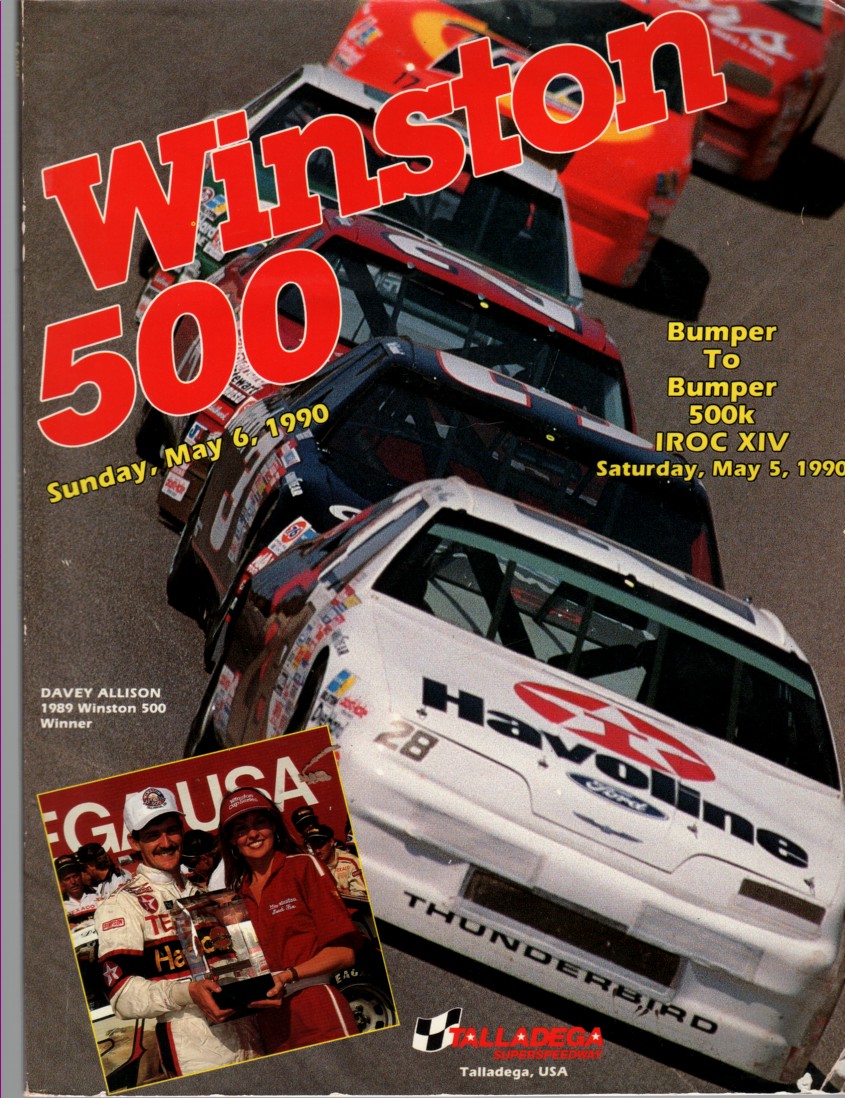 Image for Talladega Super Speedway Nascar Auto Race Program 5/6/1990-Winston 500