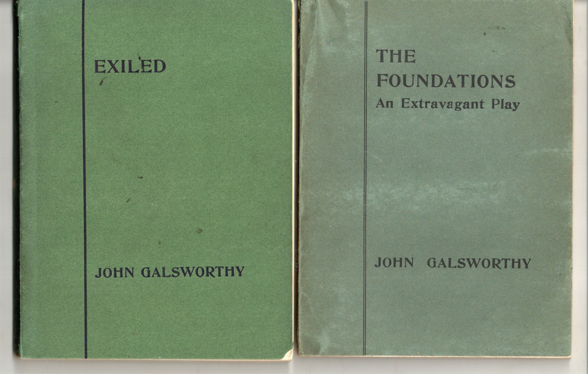 [2 items] The Foundations, an Extravagant Play, together with Exiled, an Evolutionary Comedy in Three Acts