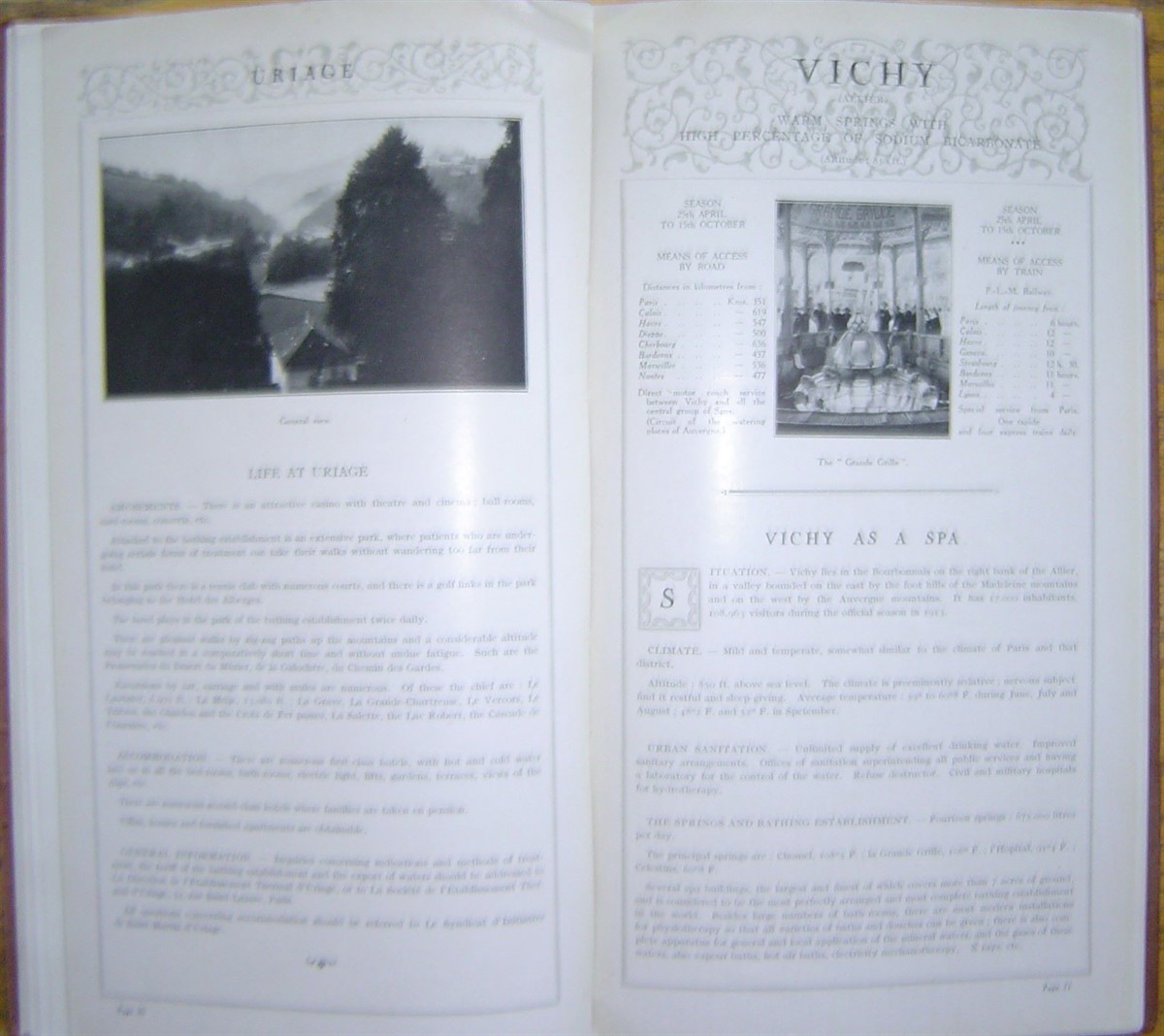 The Spas of France GuideBook Issued By The Office popular National du Tourisme, Dec 1921