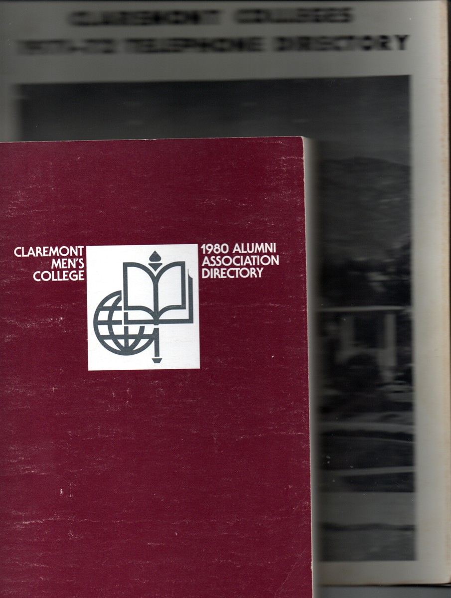 Claremont Men's College 1980 Alumni Association Directory, (Together With) Claremont Colleges Telephone Directory, 1971-72.