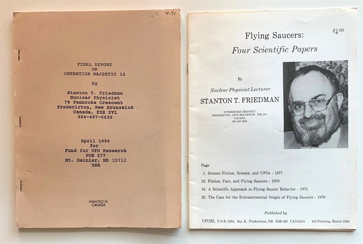 [Two Titles] Final Report, on Operation Majestic 12; Flying Saucers, Four Scientific Papers