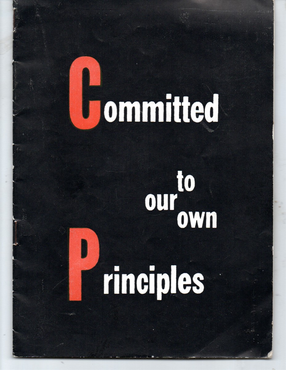 Committed to Our Own Principles