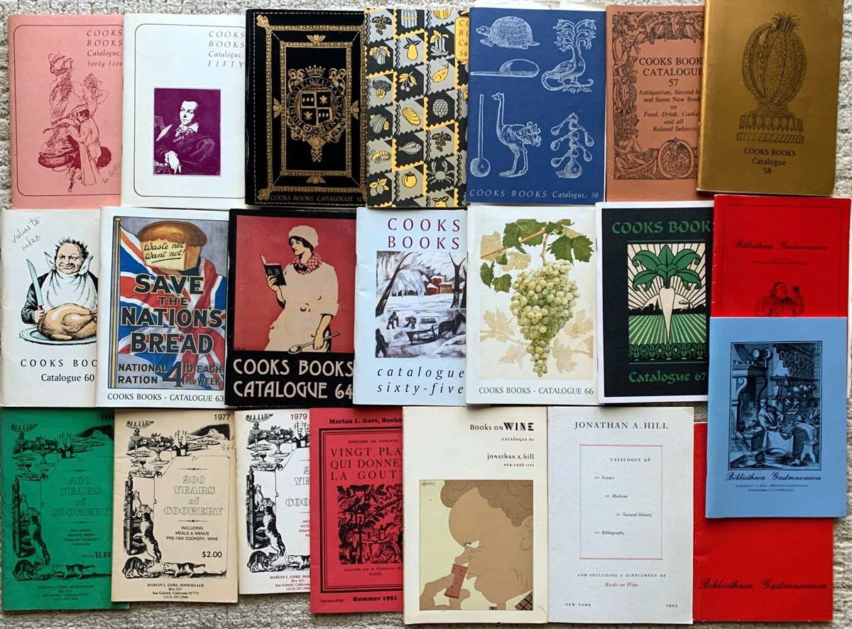 22 Bookseller Catalogues on Food, Wine, Drink and Related Subjects.