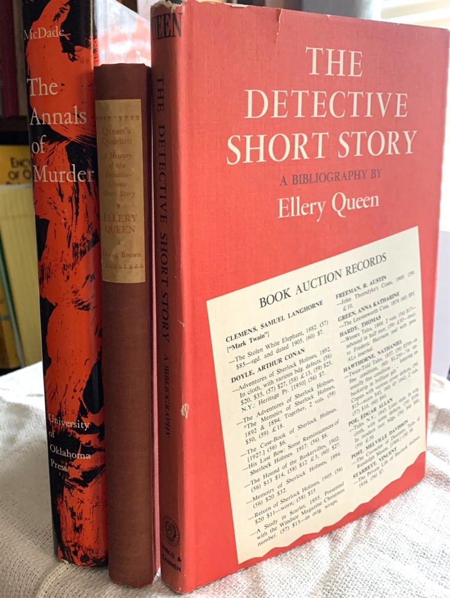 [3 Titles] the Queen's Quorum, a History of the Detective Crime Story As Revealed by the 106 Most Important Books Published in This Field Since 1845; the Detective Short Story, a Bibliography; The Annals of Murder, a Bibliography of Books and Pamphlets on American Murders from Colonial Times to 1900