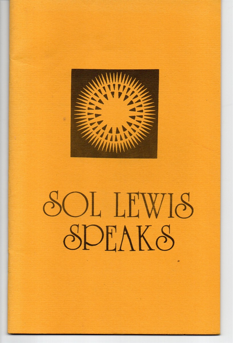 Image for Sol Lewis Speaks Sol Lewis Speaks